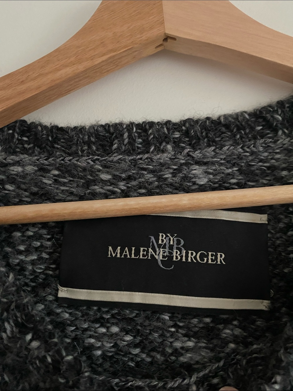 Malene Birger Idama Marled Wool Blend Sweater - Picture 5 of 7